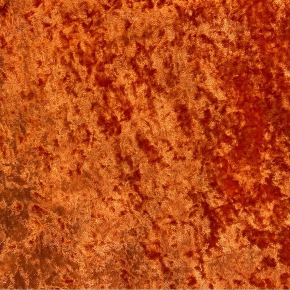 Vintage 90s Victoria’s Secret Orange Crushed Velvet Top - Picture 6 of 7
